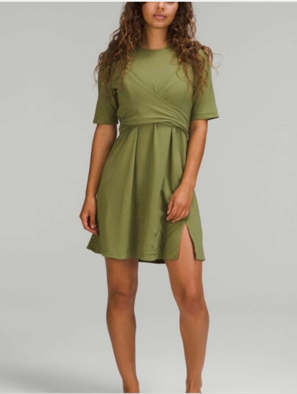 Lululemon Olive Green Short Sleeve Size 2